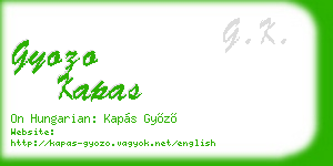 gyozo kapas business card